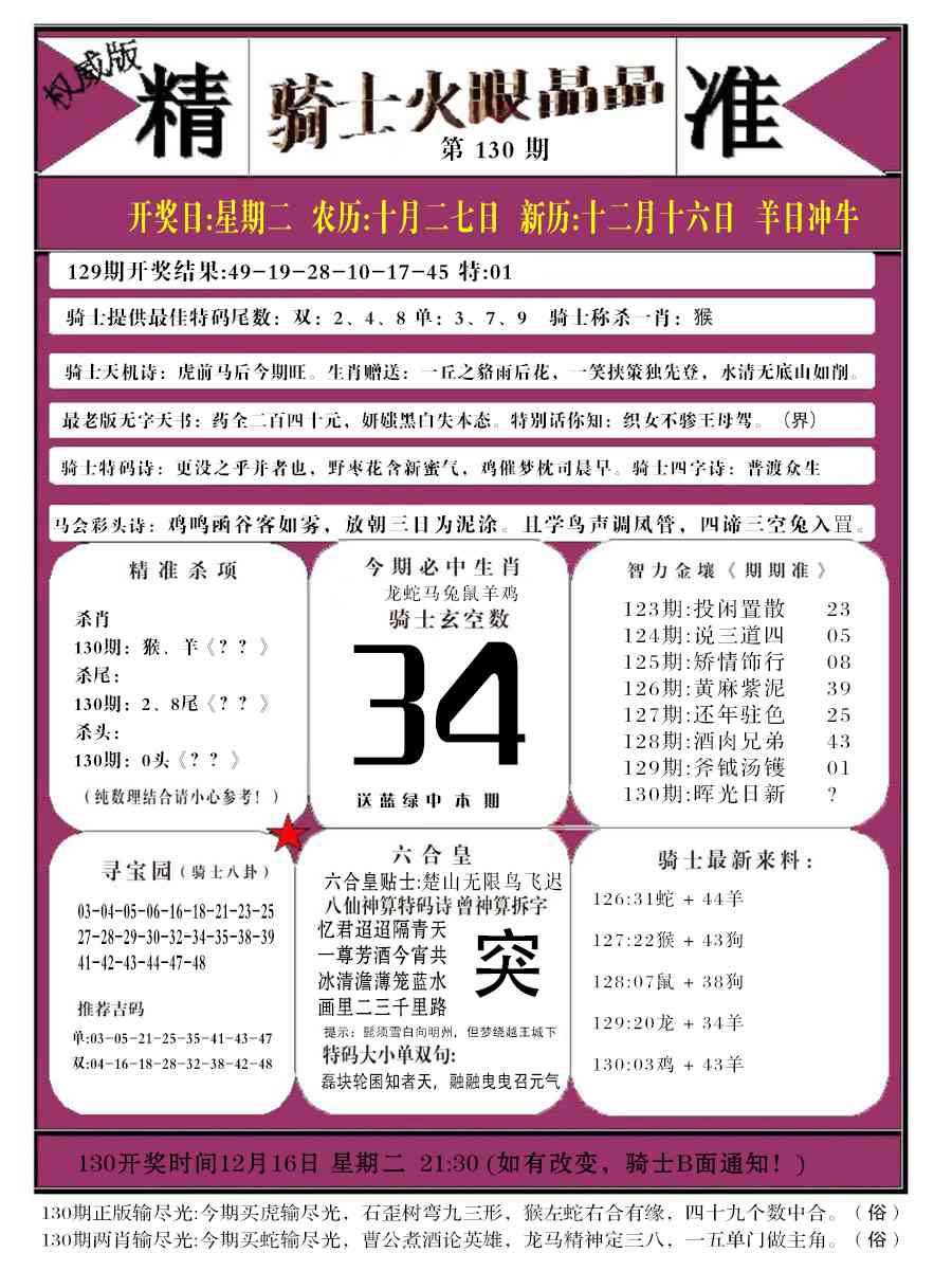 130期骑士火眼晶晶b[图]