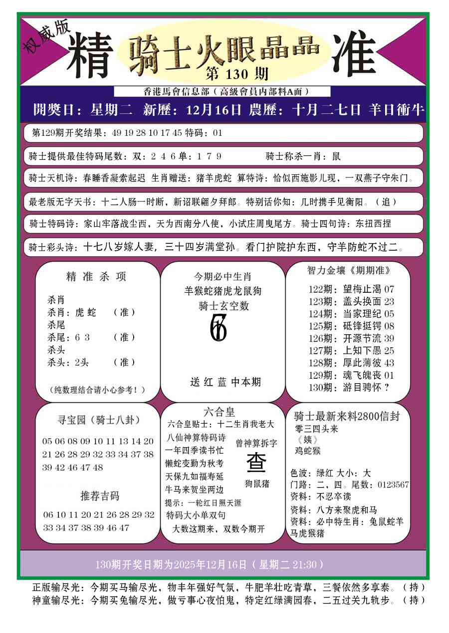 130期骑士火眼晶晶a[图]