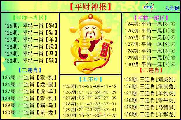 130期平财神报[图]